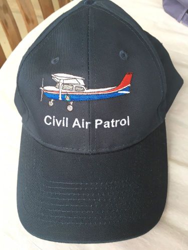 Civil air patrol  (navy) buttonless cap * custom-stitched by owner