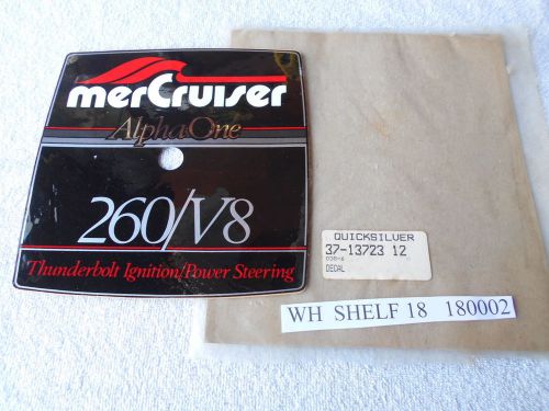 New 37-13723 12  decal    quicksilver mercruiser mercury