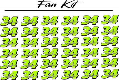 Marquee chisel - fan number kit - race car, truck, imca, outlaw, sprint