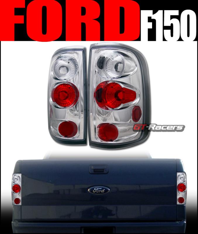 Euro chrome altezza tail lights lamps 2004-2008 ford f150 truck cab styleside