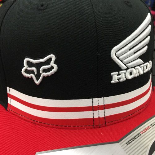 Fox honda racing wing mx race hat cr crf xr trx hrc atv motocross endurocross xc