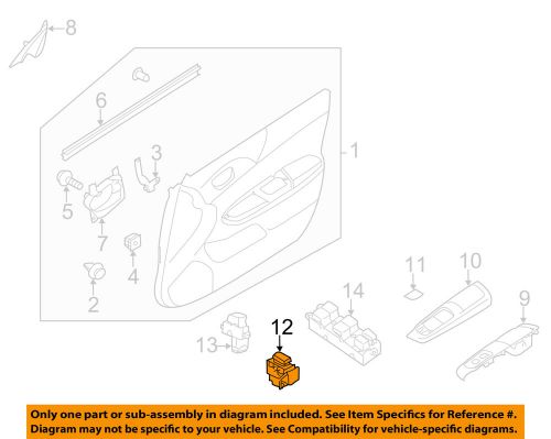 Subaru oem 08-11 impreza front door-lock switch 83078fg000