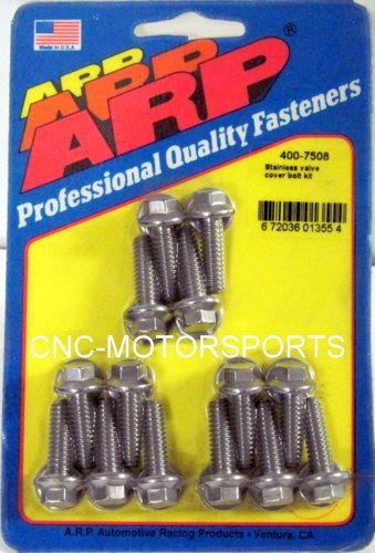 Arp valve cover bolt kit 400-7508 cast aluminum covers 1/4-20 14 pieces