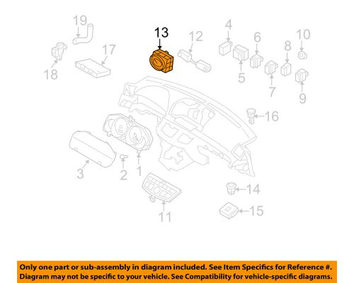 Infiniti nissan oem 06-07 m35-clock 25810eh10a