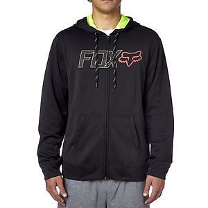 Fox racing spark plug mens zip up hoody black