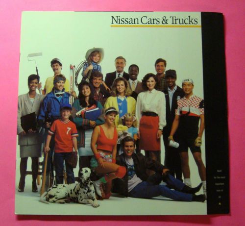 1989 nissan cars and trucks showroom sales brochure....24- pages