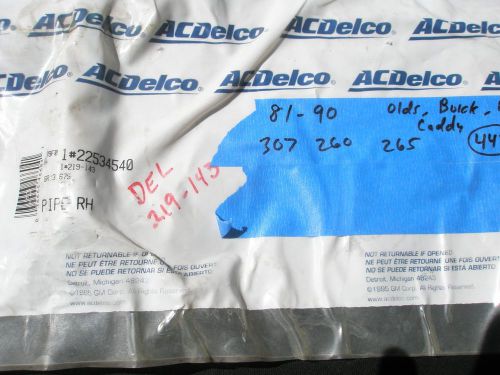 Nos gm air injection pipe rh olds 307 260  22534540  delco 219-143