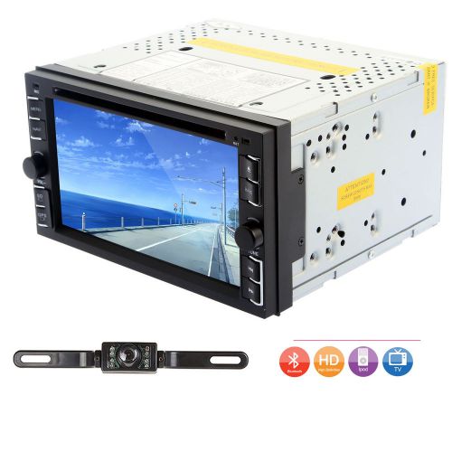 Camera+2din 6.2&#034; car stereo dvd cd mp3 player hd in dash bluetooth ipod tv radio