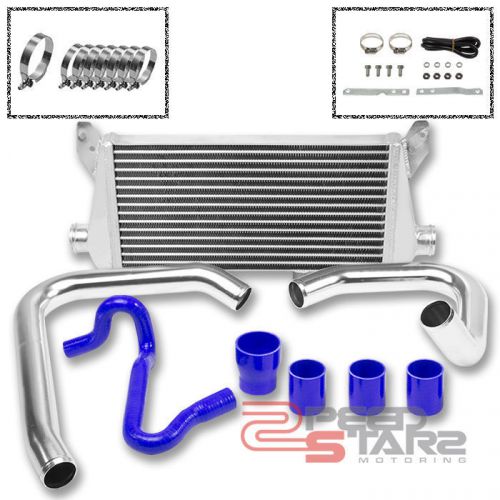 Vw/audi a4 b5 1.8t 27&#034; bar&amp;plate bolt on aluminum fmic turbo intercooler+piping