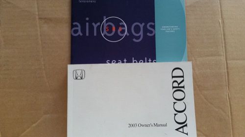 2003 honda accord owner&#039;s manual (price reduced)