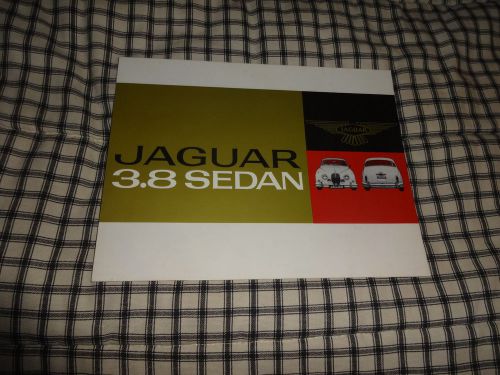 1962 jaguar 3.8 sedan sales brochure us version nos excellent