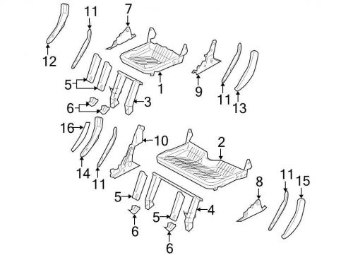 Ford oem seat latch cover 5l7z78624c33baa image 14