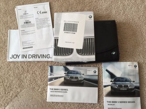 2012 bmw 5 series manual set