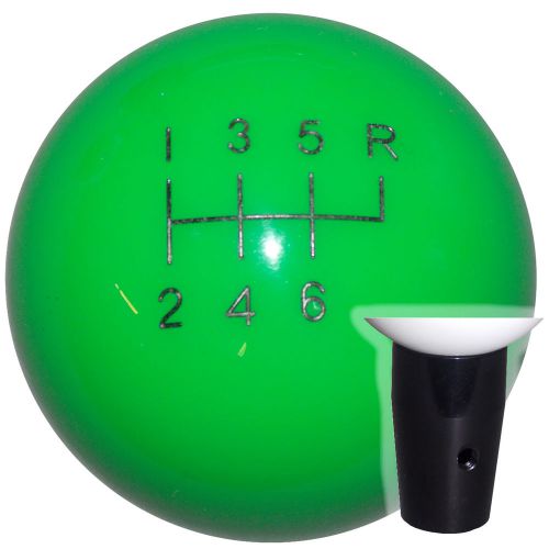 Synergy green 6 speed non threaded shift knob blk kit u.s. made