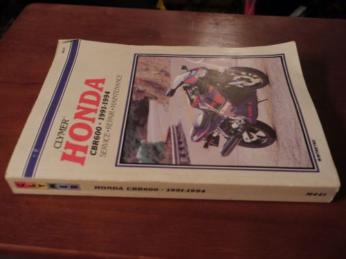 Honda cbr600 cbr600f2 clymer repair service manual 1991-1994