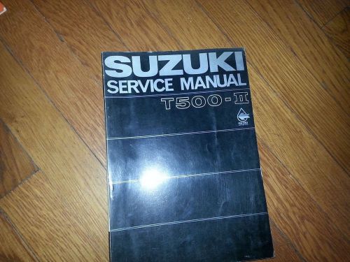 Printed may 1969 suzuki t500-ii t service manual