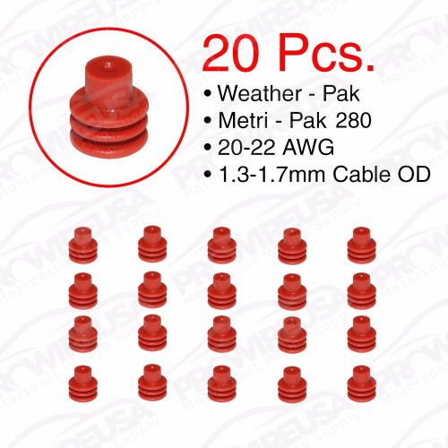 Weather pack metri-pack 280 series red seal 20-22 awg 20 pcs