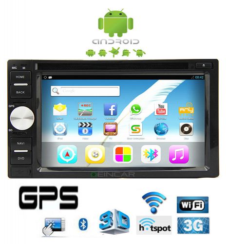 Android in dash 2din radio stereo gps nav car dvd video player bluetooth wifi-3g