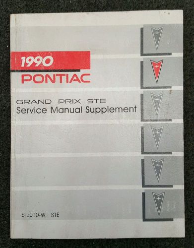 1990 pontiac grand prix ste factory service manual supplement