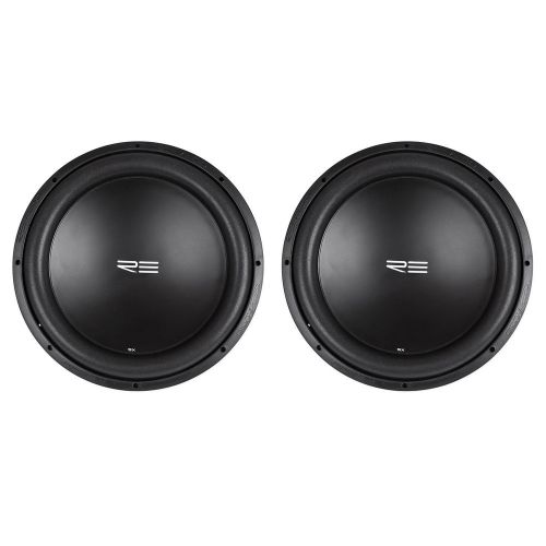 (2) re audio sxx15d4 v2 sxxv2 15&#034; 2400w rms dual 4-ohm car sub subwoofers