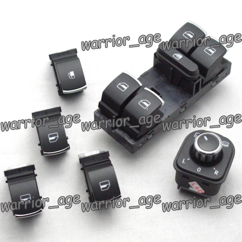 Vw chrome switch control 6 pcs set  for vw passat cc b6 golf jetta mk5 original