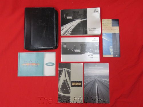 2002 acura rsx owners manual with case