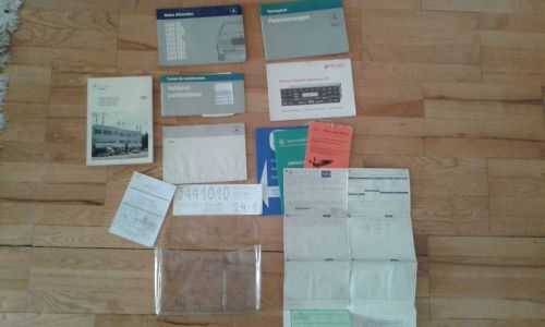 Mercedes  -w126 --  420 - 500 - 560 se sel sec owners manual set