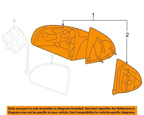 Chevrolet gm oem outside mirror-front door-mirror assembly right 25831895