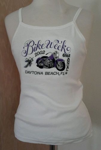 Bike week 2002 daytona beach florida adorable ribbed sleeveless tank l