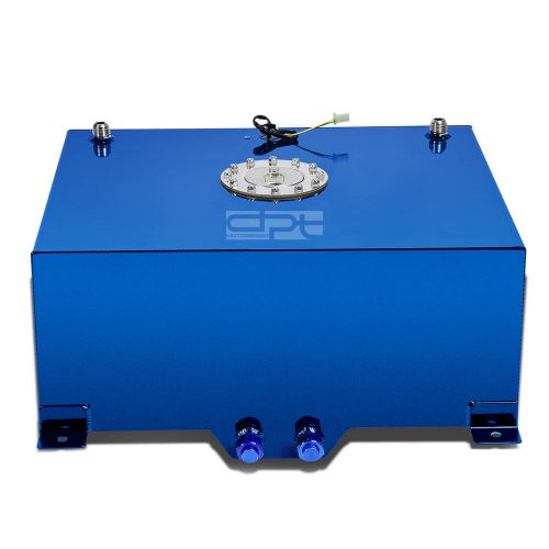 20 gallon/76l lightweight blue coat aluminum race fuel cell tank+level sender