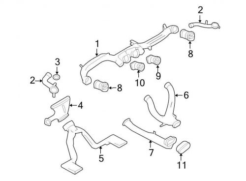 Ford oem dashboard air vent 8g1z19893b image 11