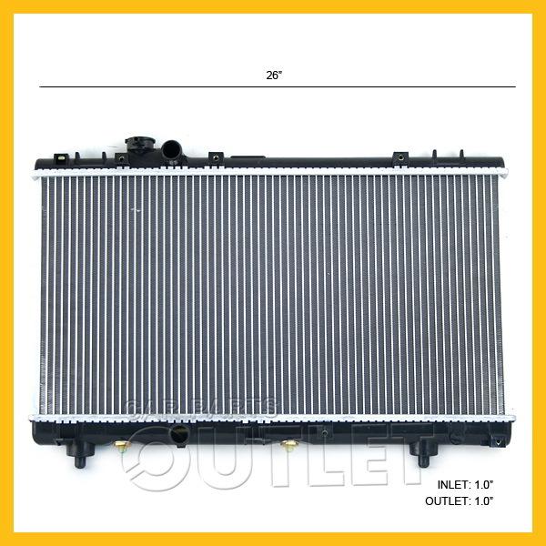 95 96 97 toyota tercel 1.5l radiator 2/4dr 96-98 paseo 4cyl auto w/toc manual mt