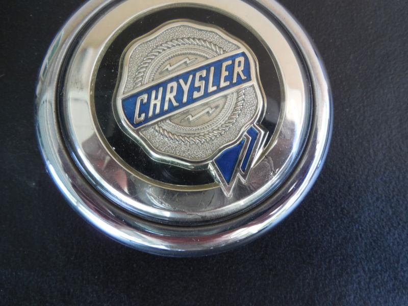 Chrysler silver 3" diameter buckle, handmade from used emblem