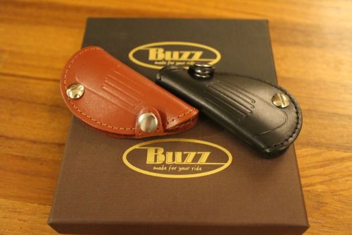 Buzz leather keychain