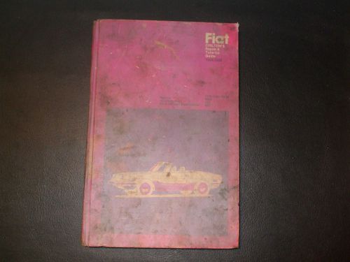 Vintage fiat repair manual