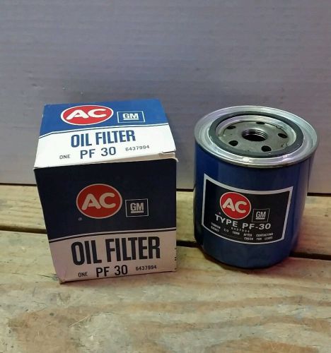 Ac gm pf30 pf-30 nos oil filter 6437994 gto pontiac oldsmobile cadillac gmc