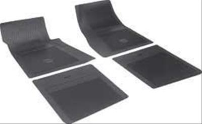 Oer b73001 1967-69 camaro 62-74 nova bowtie 4pc floor mats (black)