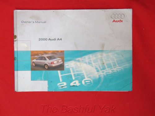 2000 audi a4 owners manual