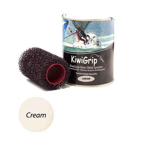 Kiwigrip 1 liter can cream &amp; 4&#034; roller kg1013-1