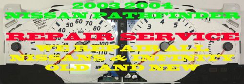 02 03 04 2002 2003 2004 nissam pathfinder speedometer cluster repair 1way ship