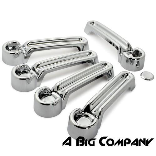 Jeep wrangler jk 018 09 10 11 12 chrome door handle+tailgate cover trim kit lid