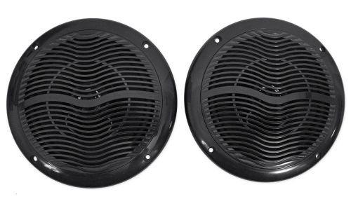 Pair rockville rmc65b 6.5&#034; 600 watt waterproof marine boat speakers 2-way black