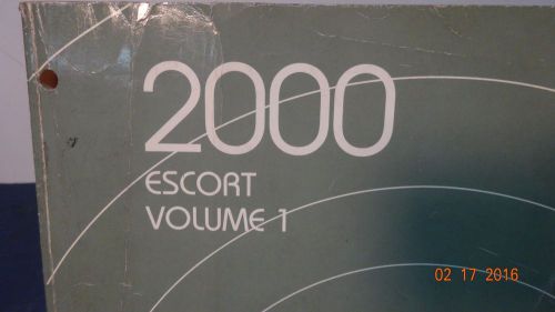 2000 00 ford escort volume one workshop manual book nice oem