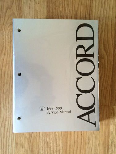 Honda accord  1998 ~1999 manufacturer&#039;s repair manual~transmission brakes &amp; more