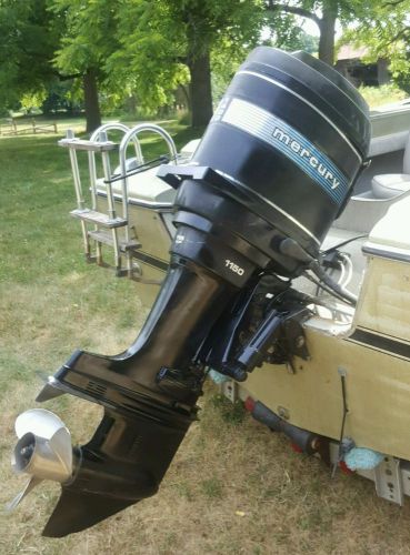 Mercury 115 hp outboard boat motor straight line 6 cylinder gas motor