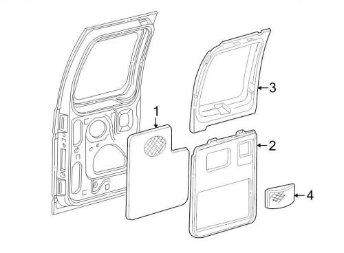 Ford oem speaker cover f6uz18978aab image 4