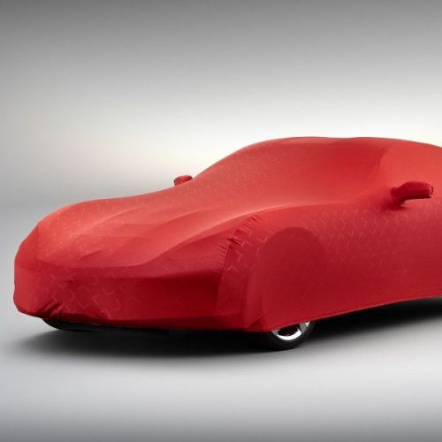 23142888 oem 2014-2016 corvette c7 stingray red indoor dust car cover by gm oem