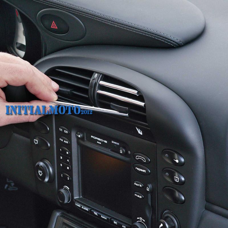 U chrome strip trim rim edge roll strips air-condition shift knob panel switches