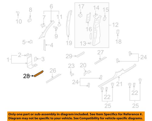 Audi oem 07-15 q7 interior-front sill plate left 4l0853373f01c