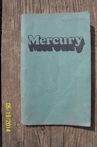 1974 mercury owner&#039;s manual